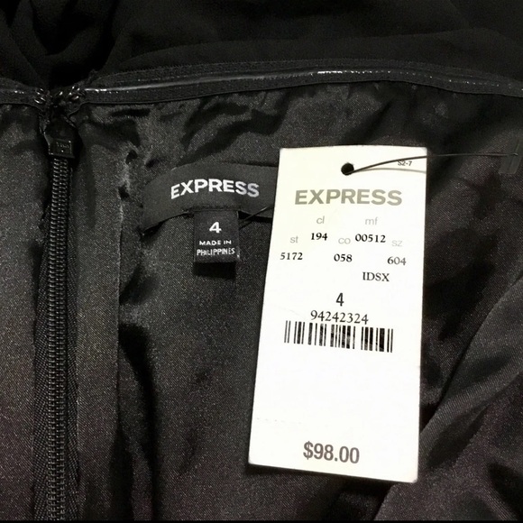 NWT Express Side Rouched Strapless Party Dress - Picture 8 of 8